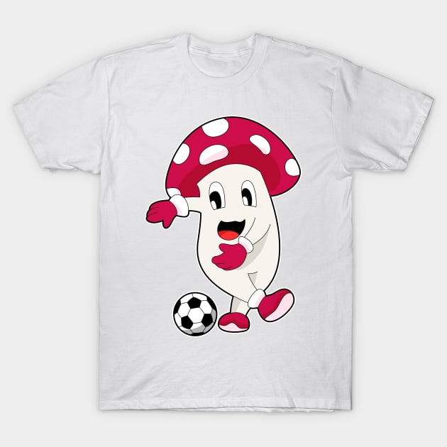 Mushroom Soccer Soccer player T-Shirt by Markus Schnabel